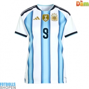 Billiga Argentina Julian Alvarez #9 Hemmatröja Dam VM 2026 Kortärmad